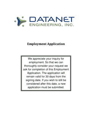 Employment Application Form