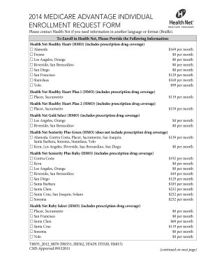 Medicare Advantage Enrollment Request Form