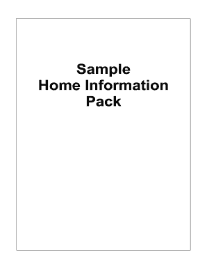 Sample Home Information Pack - Property Mentor