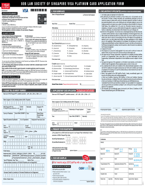 UOB Law Society Visa Platinum Card Application Form