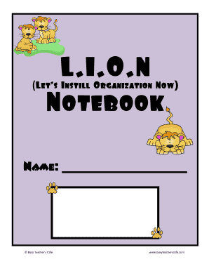 LION Organization Notebook