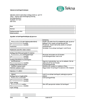 Application for Membership Fee Reduction