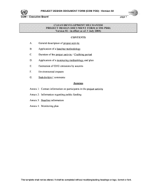 Clean Development Mechanism Project Design Document