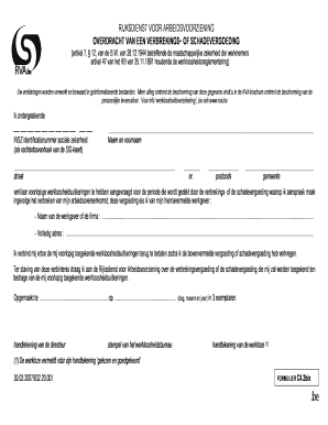 Overdracht van een verbrekings- of schadevergoeding