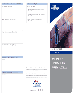 Stairway Safety Observation Form