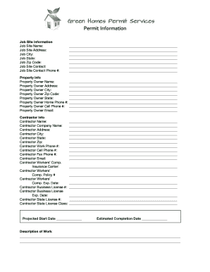 HVAC Permit Application Form