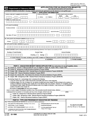 Application for VA Education Benefits