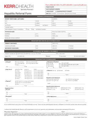 Hepatitis Referral Form