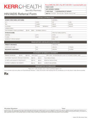 HIV/AIDS Referral Form