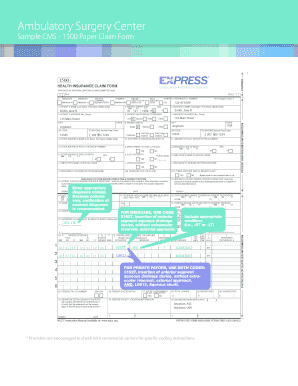 CMS 1500 Health Insurance Claim Form