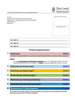 Förderungsansuchen