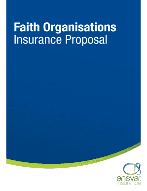 Faith Organisation Insurance Proposal