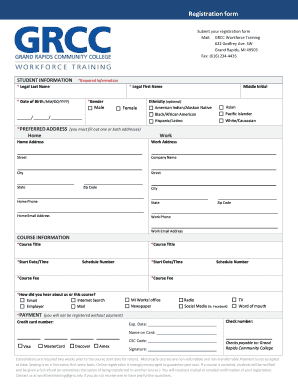 Student Registration Form