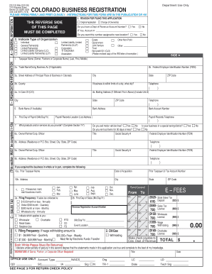 Colorado Business Registration Form