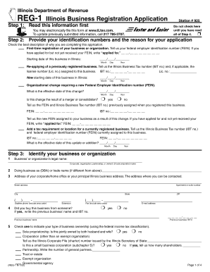 Illinois Business Registration Application