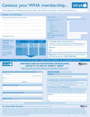 WHA Membership Payment Form