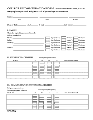 Functional resume vs chronological resume - college recommend-revisedSPdoc - d125