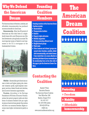 American Dream Coalition Membership Form