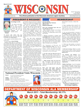 PRESIDENTS MESSAGE MEMBERSHIP - amlegionauxwi