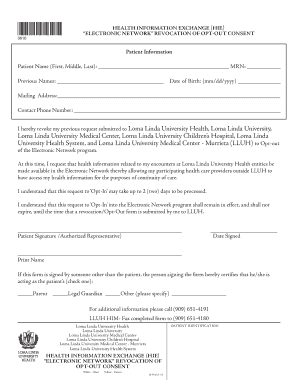 Health Information Exchange Opt-In Consent
