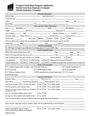 Compass Small Boat Program Application