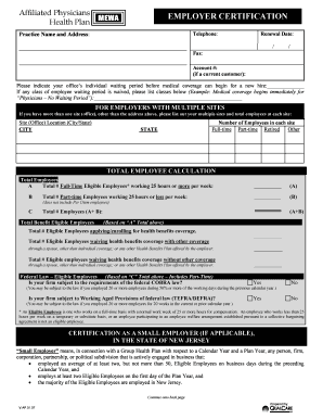 Employer Certification Form