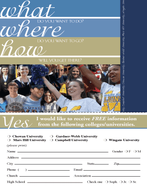 College Information Request Form