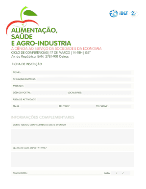 Ficha de Inscrição