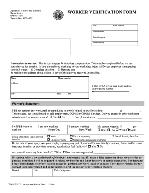 Worker Verification Form