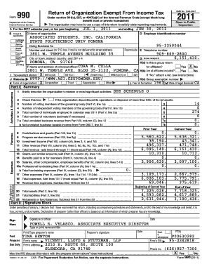 Form 990 Return of Organization Exempt From Income Tax