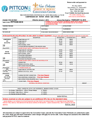 Return order and payment to Exhibit Servicesmccnocom 900