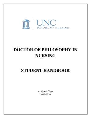 THE SCHOOL OF NURSING PHD HANDBOOK