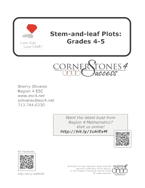Stem-and-Leaf Plot Worksheet