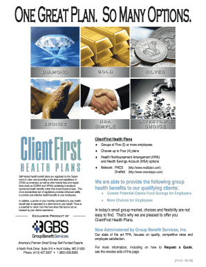 ClientFirst Health Plans Quote Request