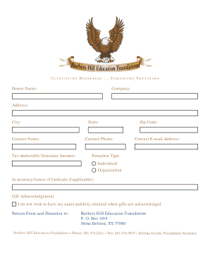 Donation Form