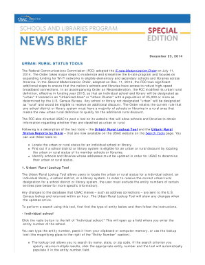 URBANRURAL STATUS TOOLS - E-Rate Central