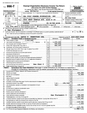 Form 990-T Exempt Organization Business Income Tax Return