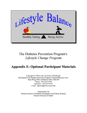Diabetes Prevention Program Lifestyle Change