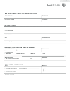 Credit Card Acceptance Agreement