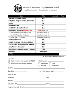 FTCLDF Membership and Donation Form