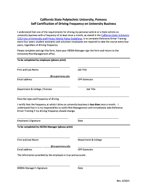 California State University Defensive Driver Training Certification