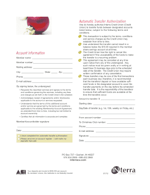 Automatic Transfer Authorization