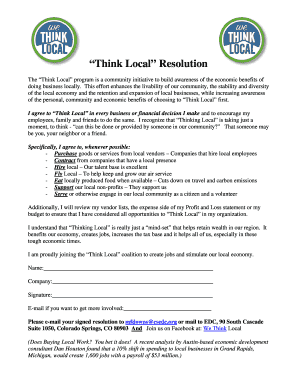 Think Local Resolution