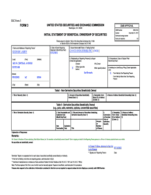 SEC Form 3