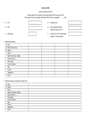 Form 27EQ Tax Collection at Source