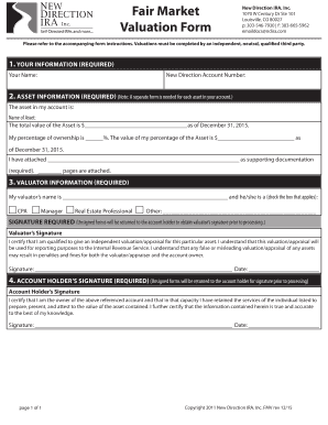 IRA Asset Removal Form