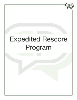 Credit Report Rescore Request Form
