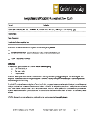 Interprofessional Capability Assessment Tool Form