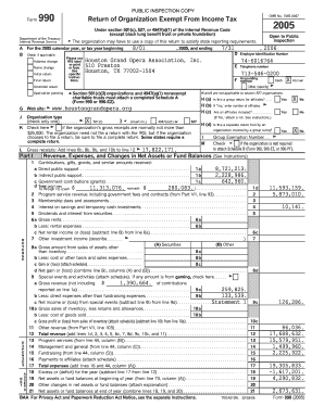Form 990 Return of Organization Exempt From Income Tax