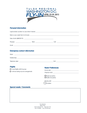 Travel Information Form